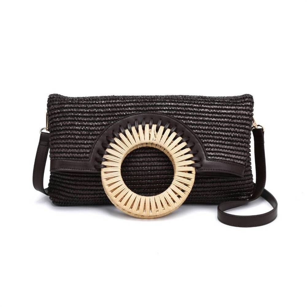 NEW MODA LUXE women's tessa crossbody bag in chocolate